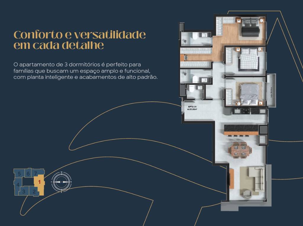 Apartamento 3 dormitórios para venda, Zona Nova em Capão da Canoa | Ref.: 10862